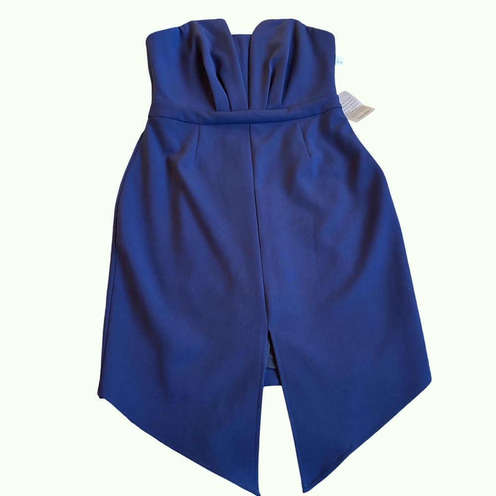 Adelyn Rae Midnight Blue Strapless Dress NWT Medium - Picture 5 of 9